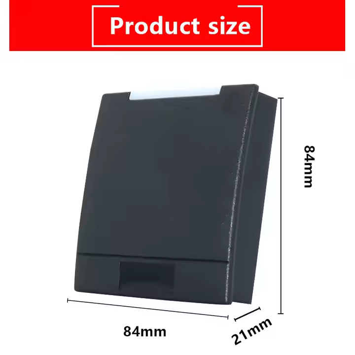 Negro ABS plástico impermeable NFC Wiegand 24/36 13,56 Mhz tarjeta IC RFID lector de tarjetas de Control de acceso inteligente