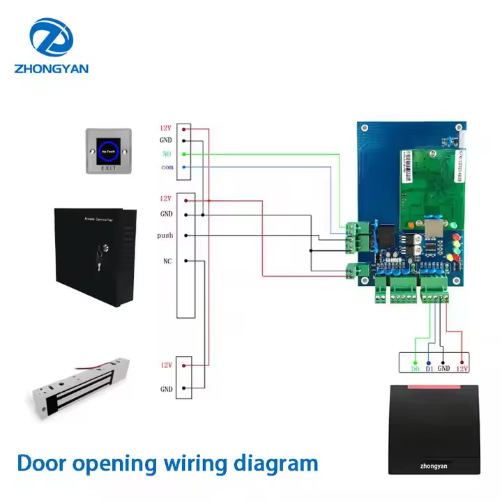 Negro ABS plástico impermeable NFC Wiegand 24/36 13,56 Mhz tarjeta IC RFID lector de tarjetas de Control de acceso inteligente