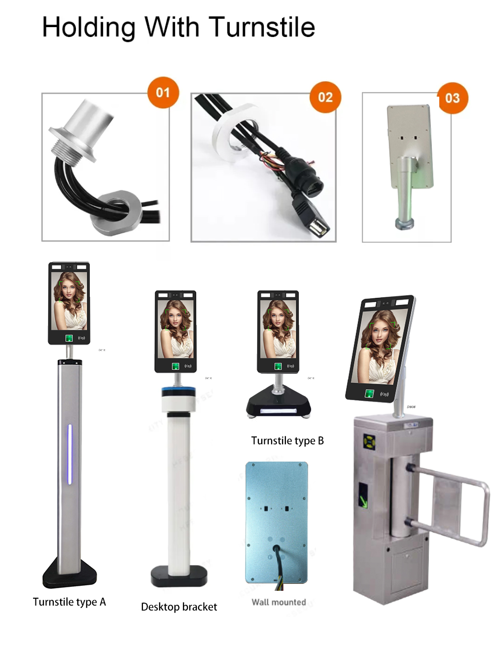 Máquina de control de acceso y de asistencia facial con reconocimiento facial